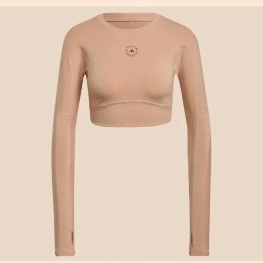 Adidas Stella McCartney TrueStrength Long Sleeve Crop Top - Picture 4 of 8